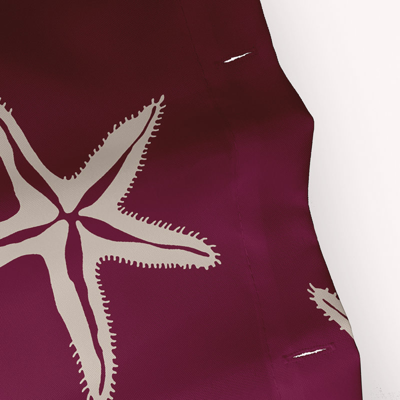 Rideau de douche Starfish, Rouge marron