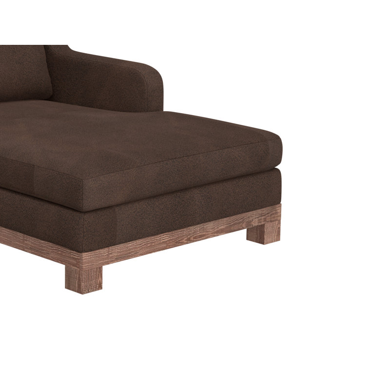 Structure et base en bois, modulaire, Face à la droite, Brun chocolat