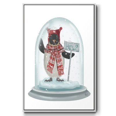 Boule à neige de Noël pingouin