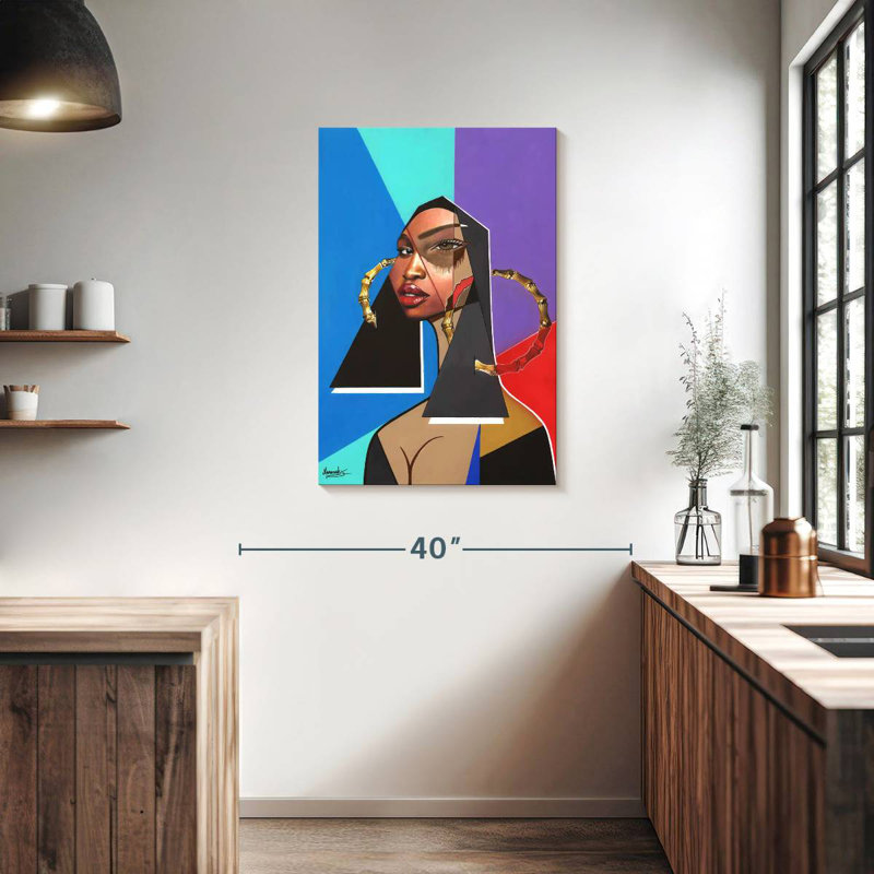 Leisha Black Mona Lisa, 36" H x 24" W