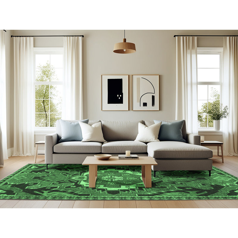 Amreeta Performance Oriental Indoor Rug, Rectangle 6' x 9'