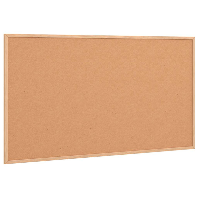 Vidaxl Chalkboard With Solid Pine Wood Frame, Oak, 39.4" L x 21.7" W