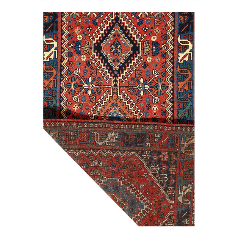 Oriental Area Rug in Rust