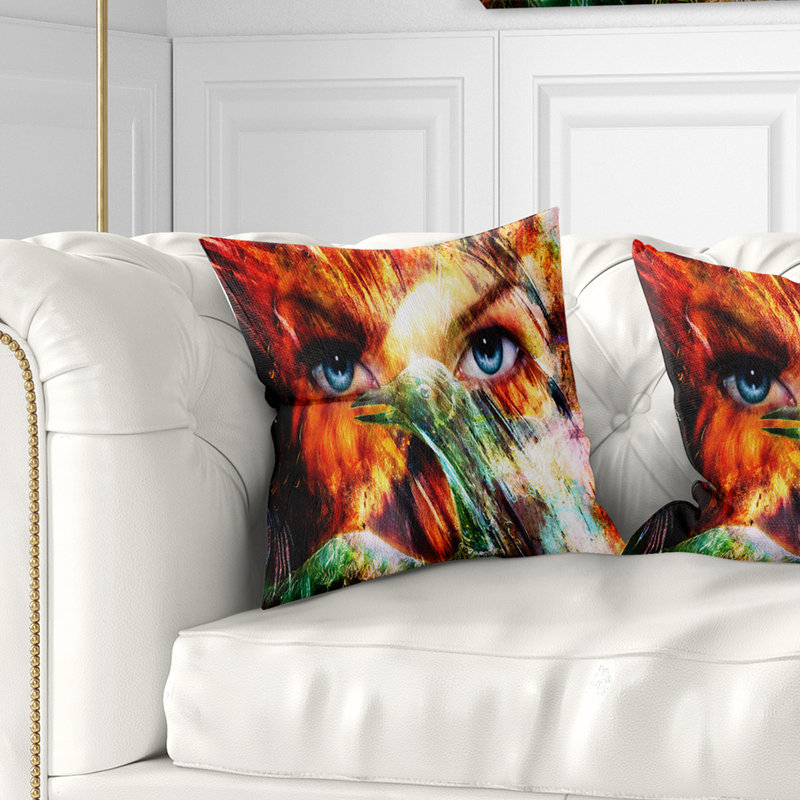Coussin Portrait, 16 po x 1 po, Carré