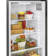 Haier Small Space Kitchen Appliances 24" 9.8 Cubic Feet Smudge-Resistant Top Freezer Refrigerator