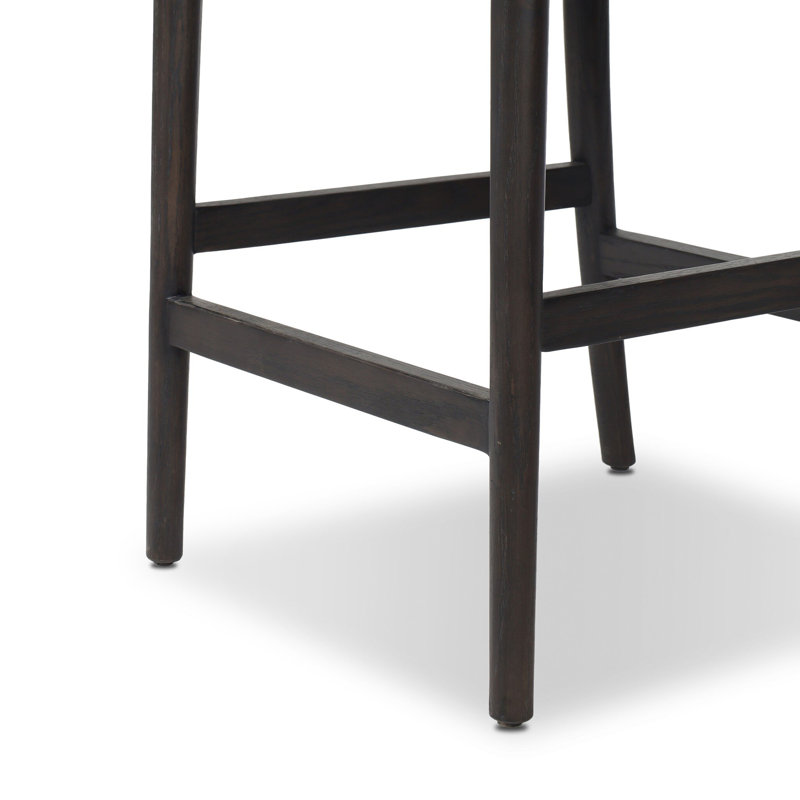 Tova Upholstered Stool, Black