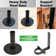 Excello Global Products V2 Light Pole 4 Pack With 100' Of LED Edison Bulb String Lights (Deck Mount)