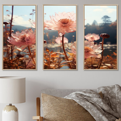 Floral Meadow Delight - Ensemble de décoration murale Meadow