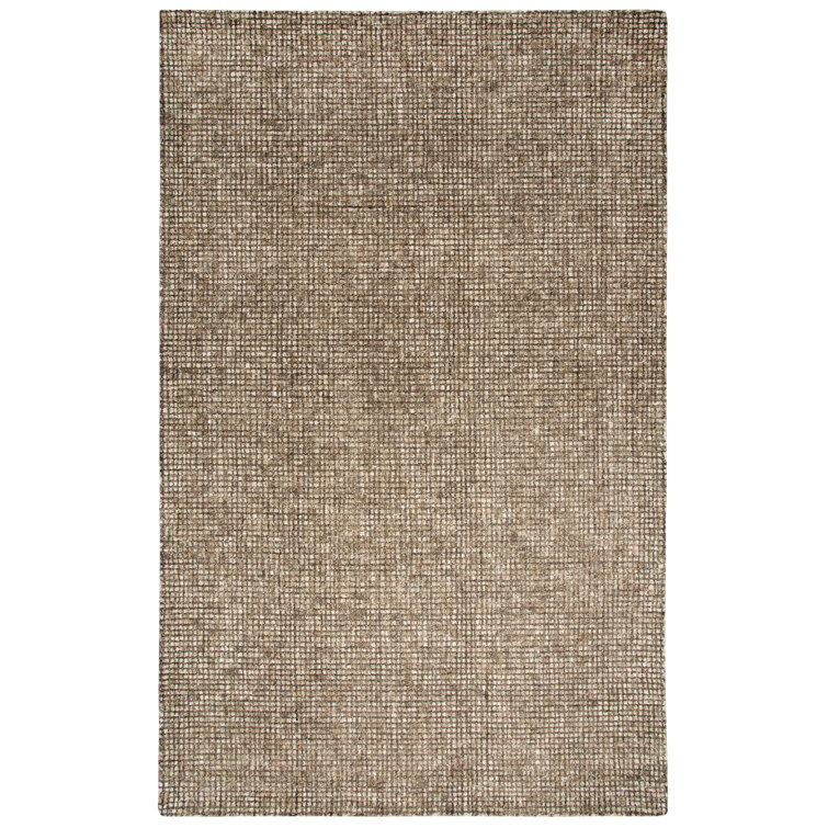 Tapis brun en laine touffeté à la main Zellmer