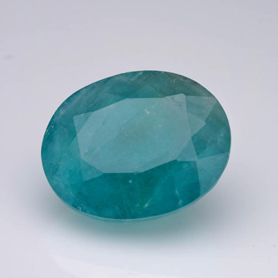 Pierre de grandidierite naturelle certifiée 21,81 carats
