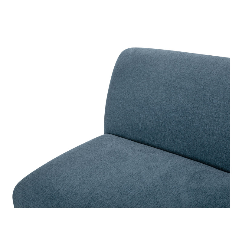 Fauteuil de chambre Maynes Deep, Mélange de polyester bleu
