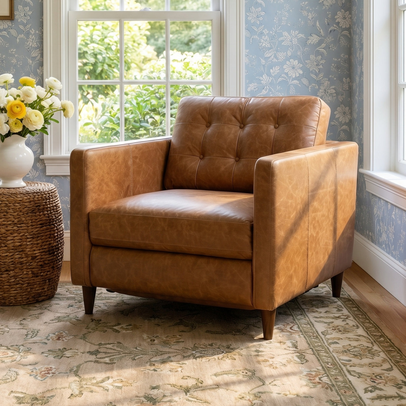 Appiah 37" Genuine Leather Power Recliner