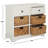 Stylish Painswick Accent Chest – Solid Wood with 4 Wicker Baskets, Perfect Rustic Storage for Home-1939378484
