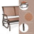 Alista 48.5 " W Metal Outdoor Glider Bench