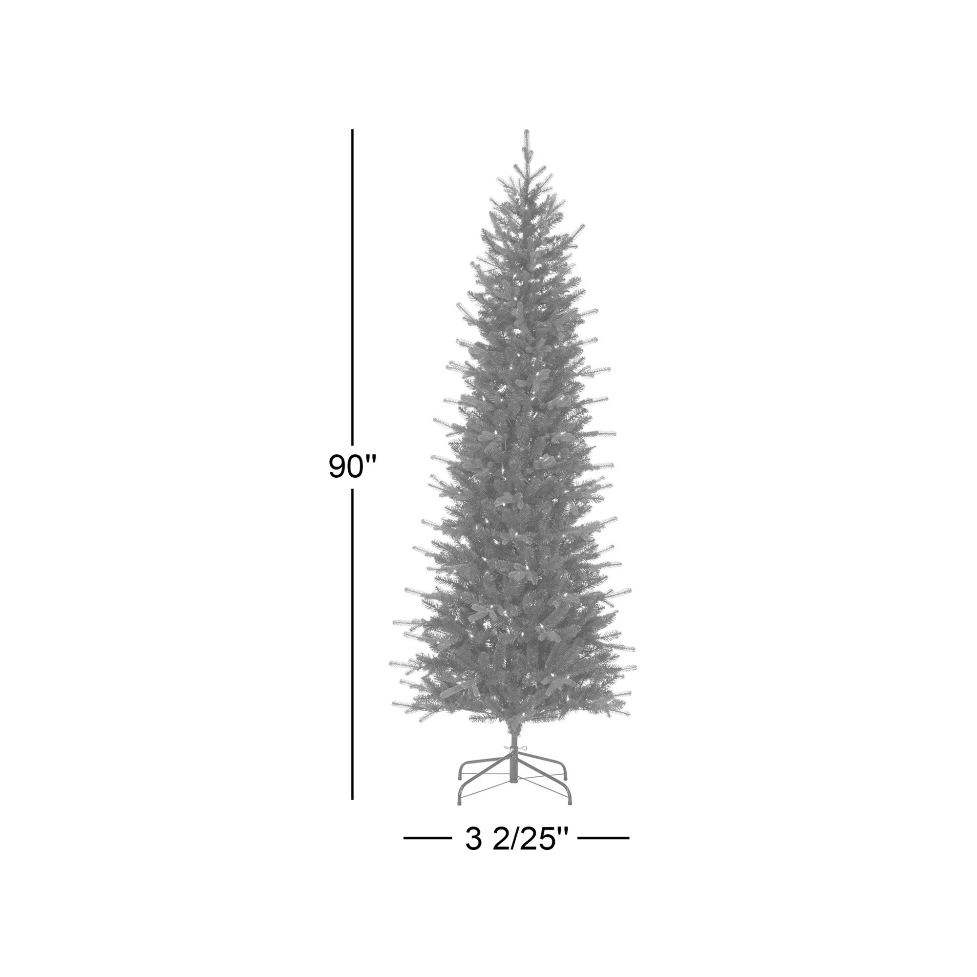 90' Lighted Artificial Pine Christmas Tree