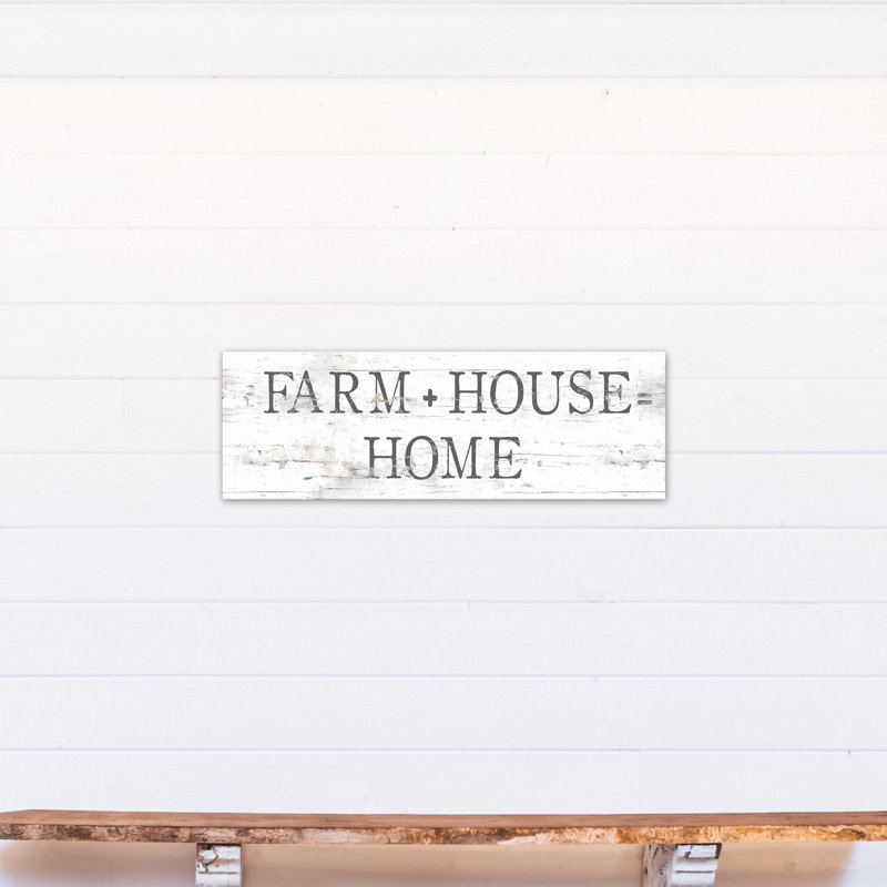 « campagne home sign », art textuel sur toile