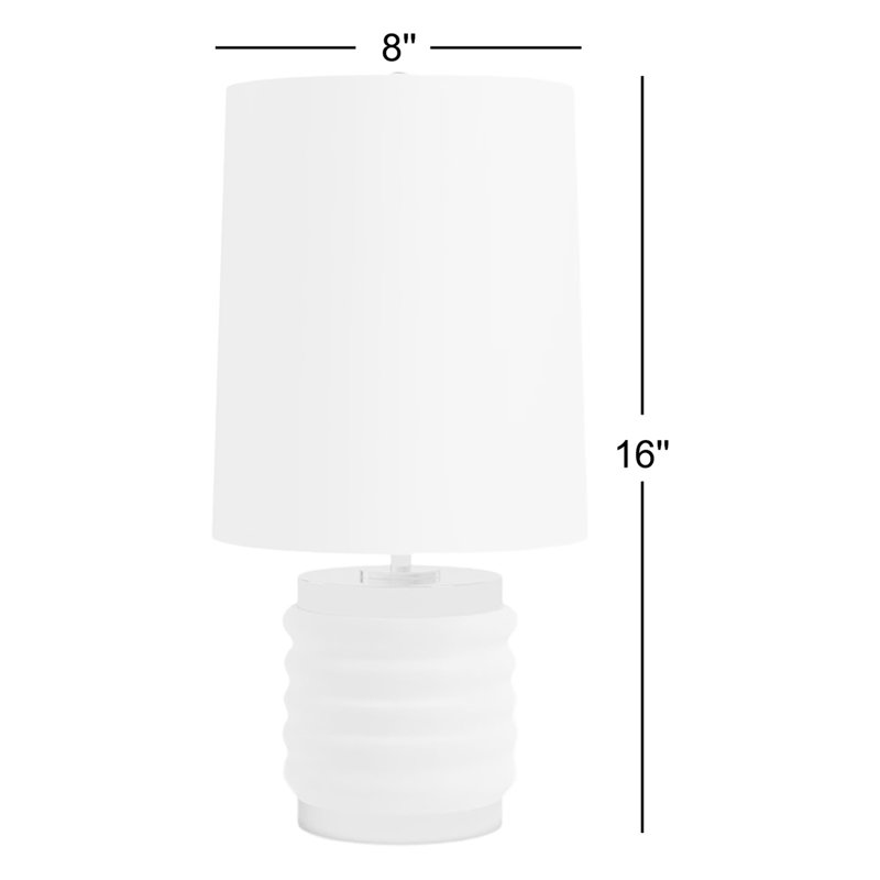 Caney 16'' Table Lamp, Aged Brass/Blush
