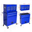 Coffre à outils grande capacité avec roulettes et tiroirs, armoire de rangement pour outils à 8 tiroirs - Bleu-1493652378