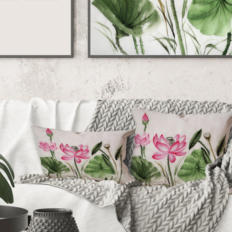 Floral Throw Pillow