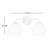 Childerley 17.5" W 2-Light Steel Vanity Light with Glass Globe Shades-907712452-907712450