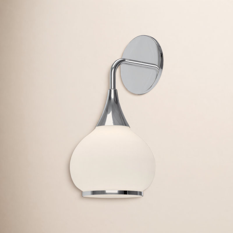 Marsi Bath Sconce, Chrome, Opal Matte Glass