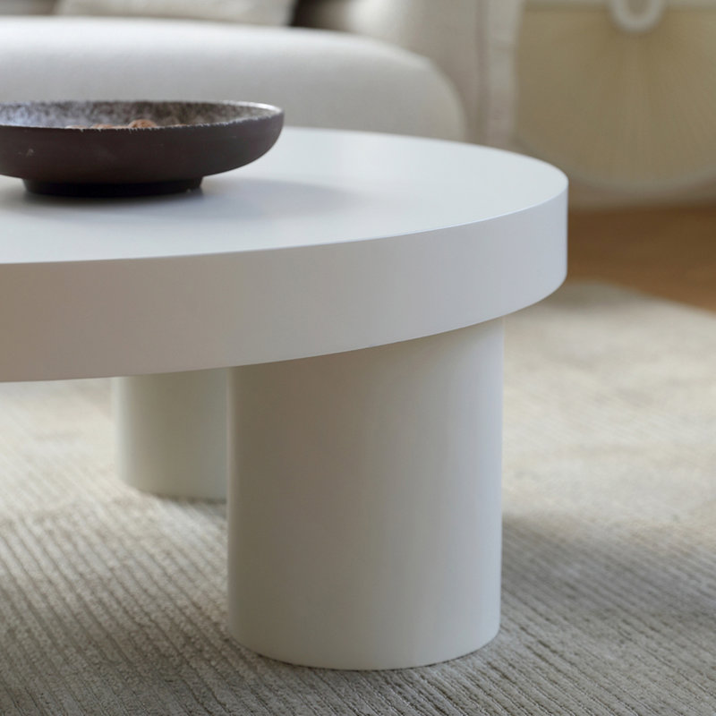 Cream style creative round coffee table