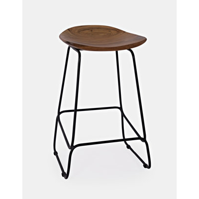 Gordonsville Solid Wood 23" Short Stool by The Twillery Co.