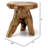 Live Edge Cedar Stump Stool - Natural Mushroom-Shaped Side Table/Nightstand