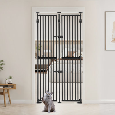 Pet Gate WAOWAO Extra Tall Cat Wde Pressure