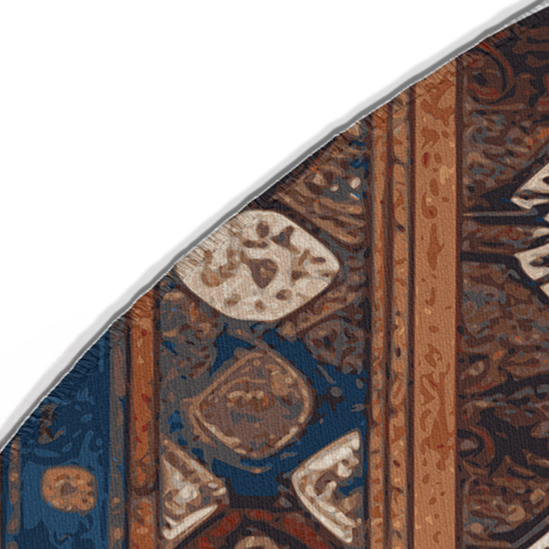 Tapis intérieur et extérieur ArtDeco, Rond 5 pi