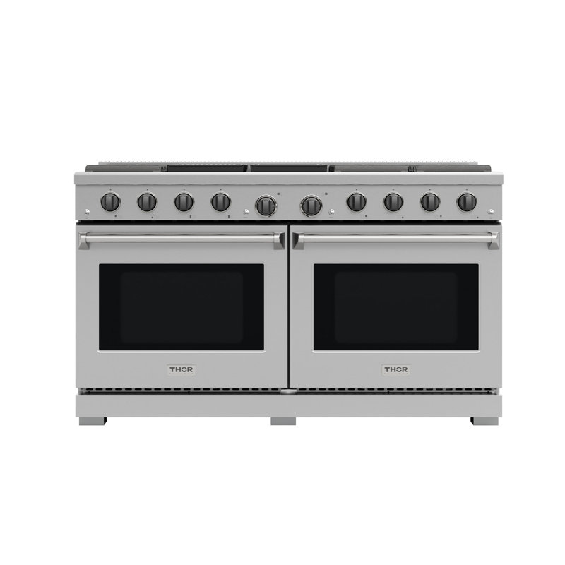 THOR Kitchen 60 Inch Gas Range - LRG60E, Natural Gas