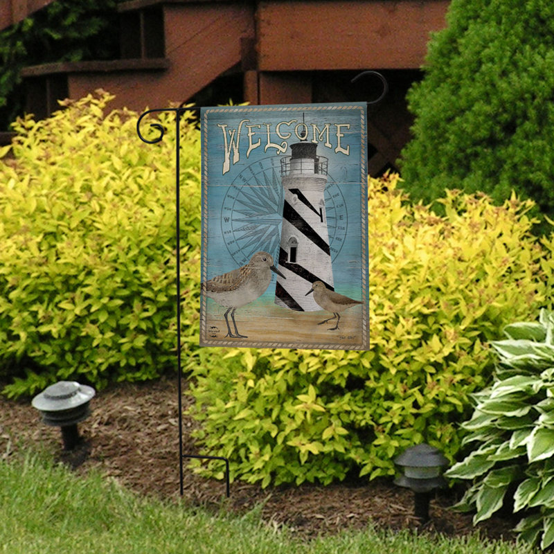 Welcome Lighthouse Garden Flag