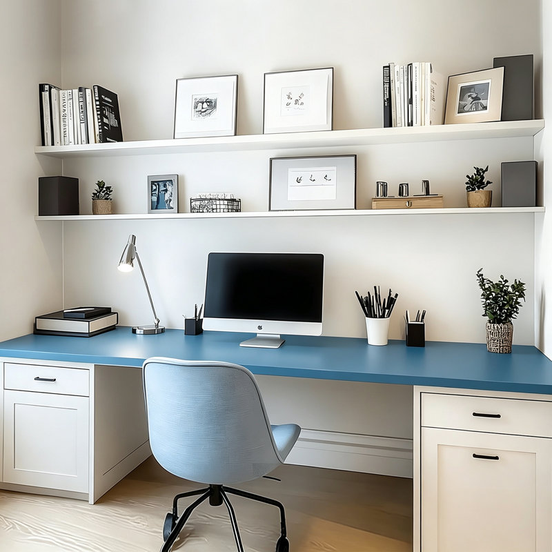 Dessus de table universel, dessus de table en mélamine une pièce, comptoir pour la maison et le bureau Kaboon Universal, Noir