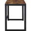 Charmant bureau antique muscade avec accents bronze industriel - convient aux espaces de production