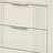 Toi Nightstand, 2 Drawers, Antique White Finished Solid Wood, 27 Inch