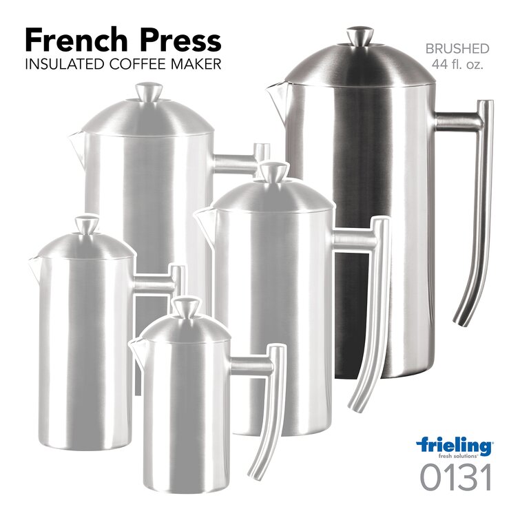 Frieling Stainless Steel French Press Coffee Maker, 44 oz