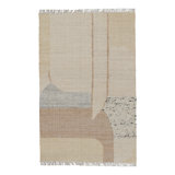 Rug & Kilim’S Abstract Flatweave With Cream And Beige Geometric Patterns