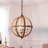 Suspended luminaire with adjustable chain