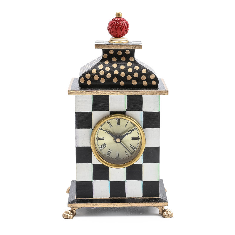 Courtly Check Desk Clock