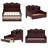 Twin Daybed with 2 Storage Drawers & Headboard Shelving, Wooden Retro Style Day Bed with Open Shelves, No Box Spring Needed for Bedroom, Living Room, Guest Room-1073877103