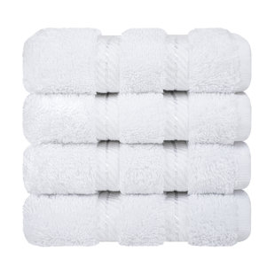 Feather & Stitch 6 Piece Sets of Bathroom Towels - 100% Cotton High Quality  - 650 GSM Hotel Collection Bath Towel Set - 2 Bath Towels, 2 Hand Towels &  2 Washcloth - Pale Peach 