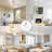 3-Light Modern Sputnik Globe Semi Flush Mount-1377869817