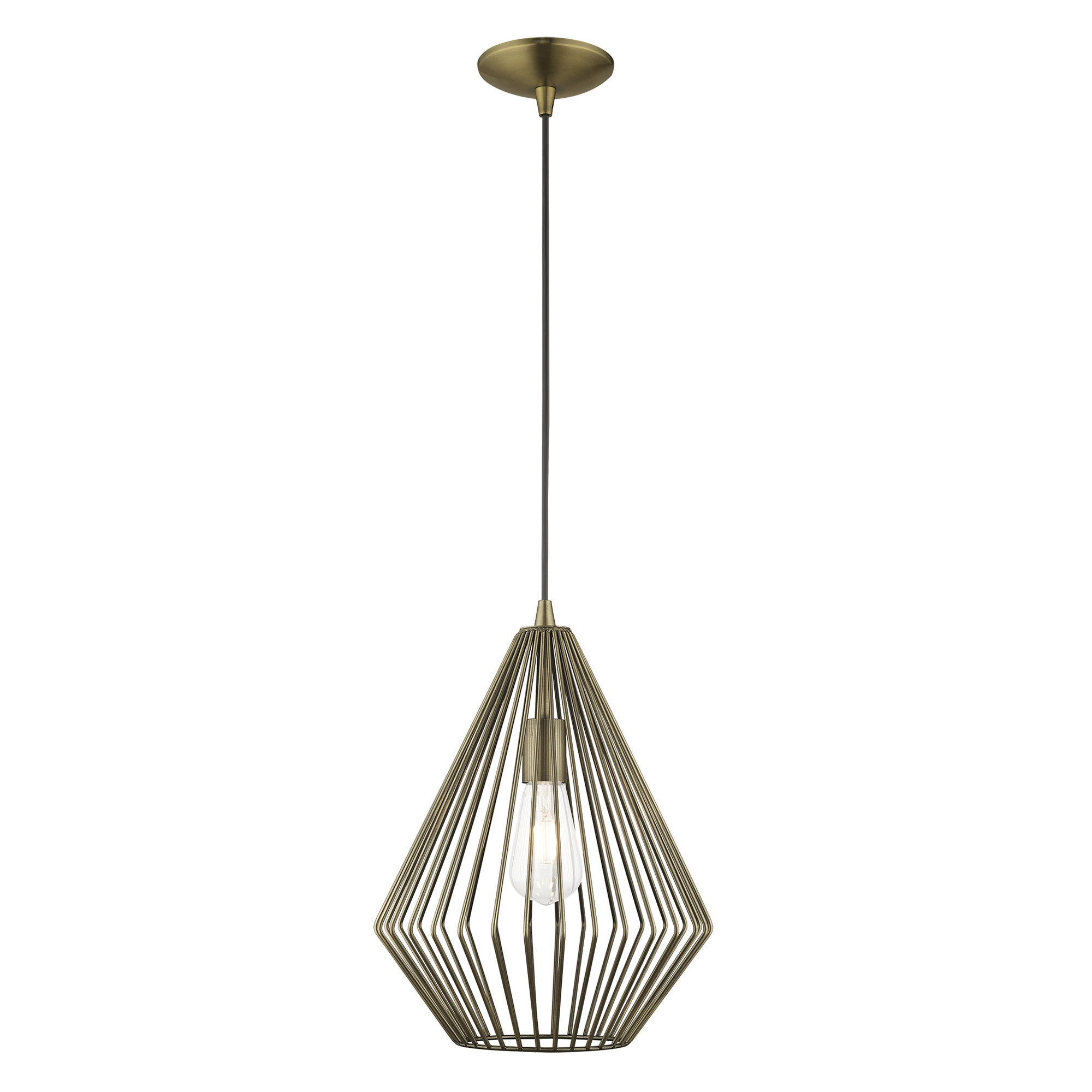 AllModern Garfield 1 - Light Unique/Statement Pendant & Reviews | Wayfair