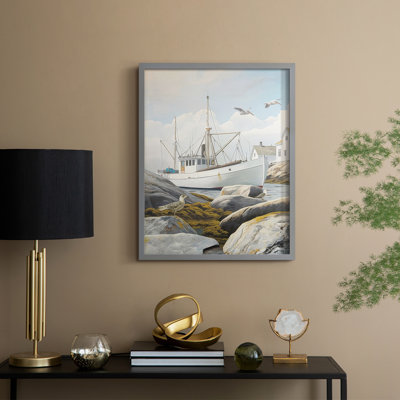 Fisherman's Way I Framed Print - Solid Wood