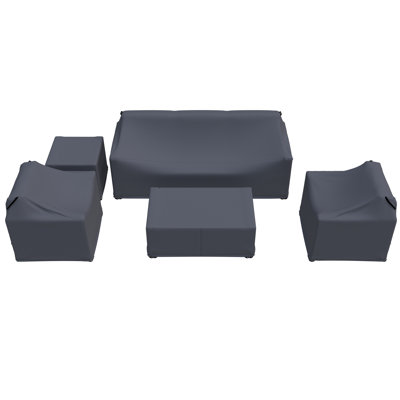 Dulcie Outdoor Conversation Set Group Seating Patio Furniture Covers by Birch Lane