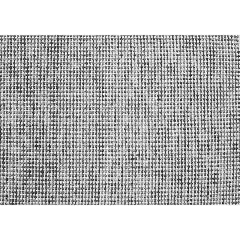 Tapis gris tissé à la machine Sawtooth, Rectangle 7 pi x 9 pi