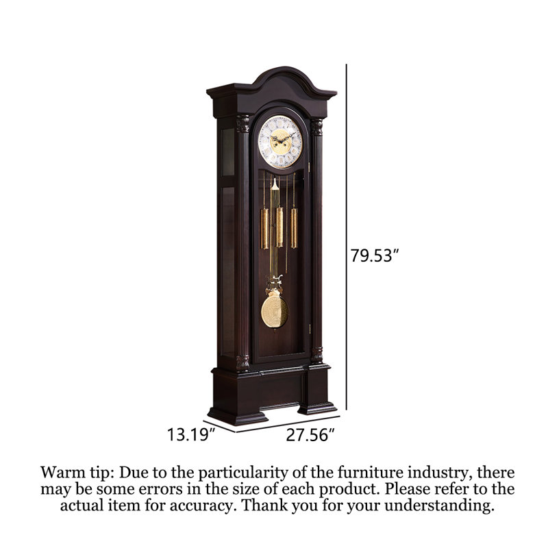 Horloge de plancher en bois massif European