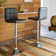 Dorotea Swivel Upholstered Adjustable Height Counter Stool