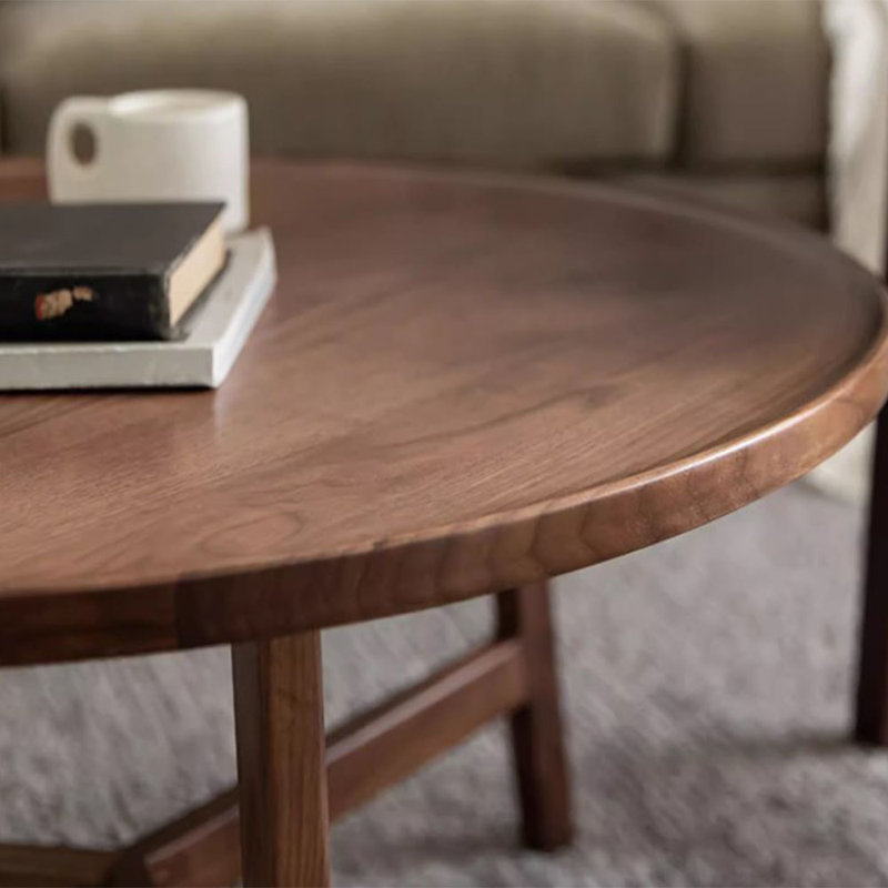 Solid Wood Coffee Table, 15.75" H x 31.5" L x 31.5" W
