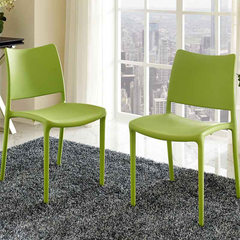 Chaise en plastique Modway Hipster, Vert